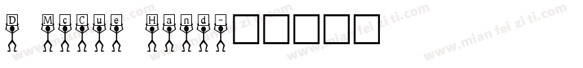 D McCue Hand字体转换